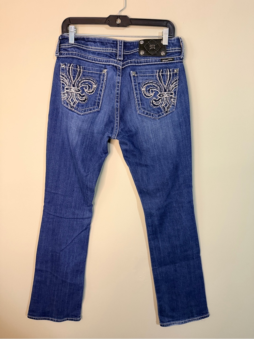 Gorgeous Vintage Y2K Miss Me Boot Jeans With Embellished Pockets 34-1/2” Inseam